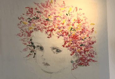 コラージュスタンプワーク