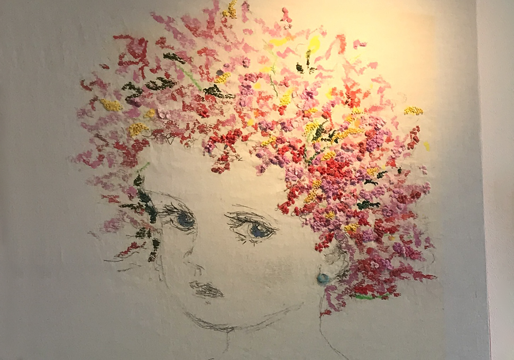 コラージュスタンプワーク